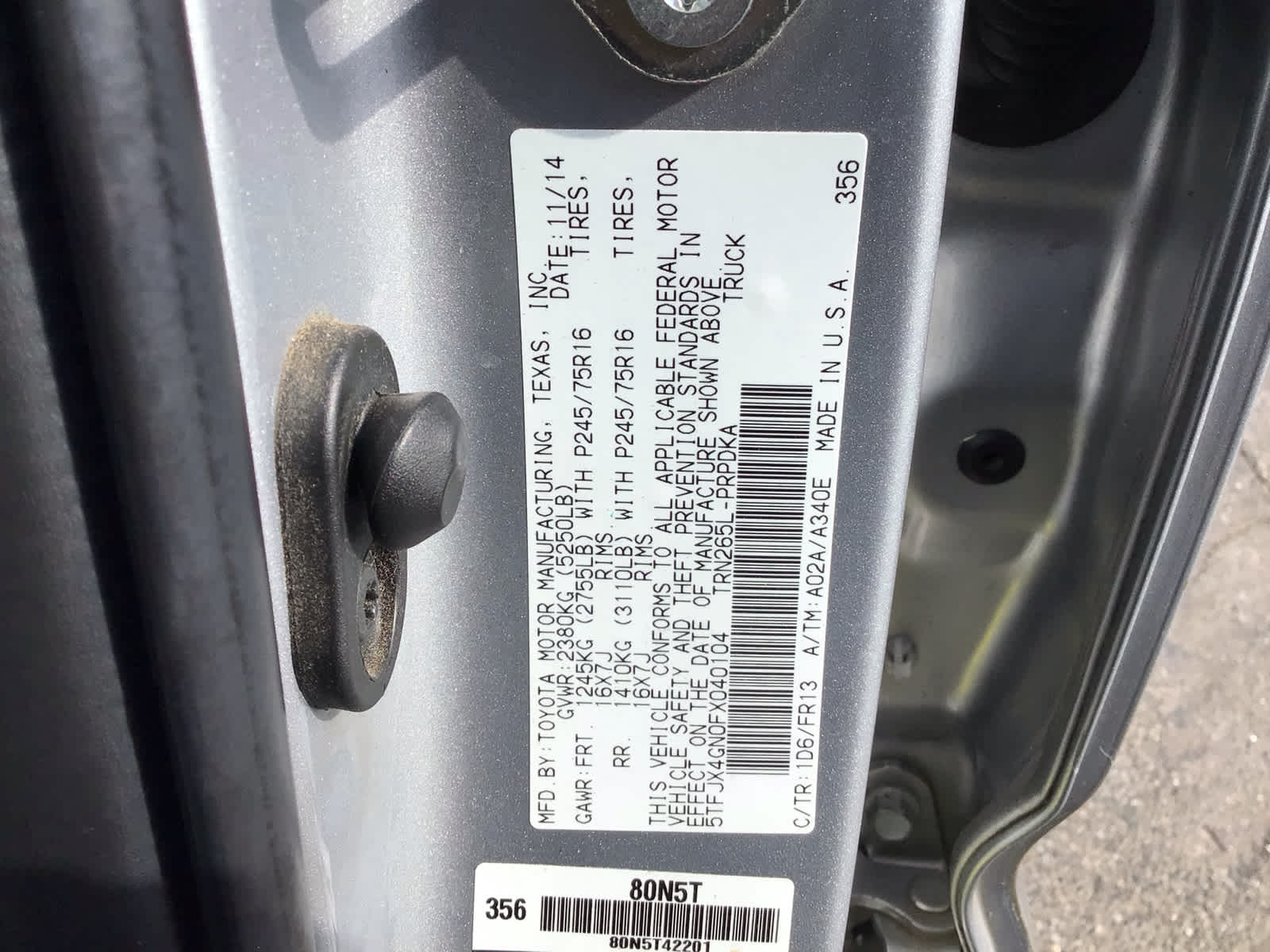 2015 Toyota Tacoma PreRunner