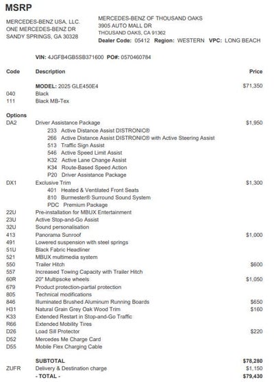2025 Mercedes-Benz GLE GLE 450e