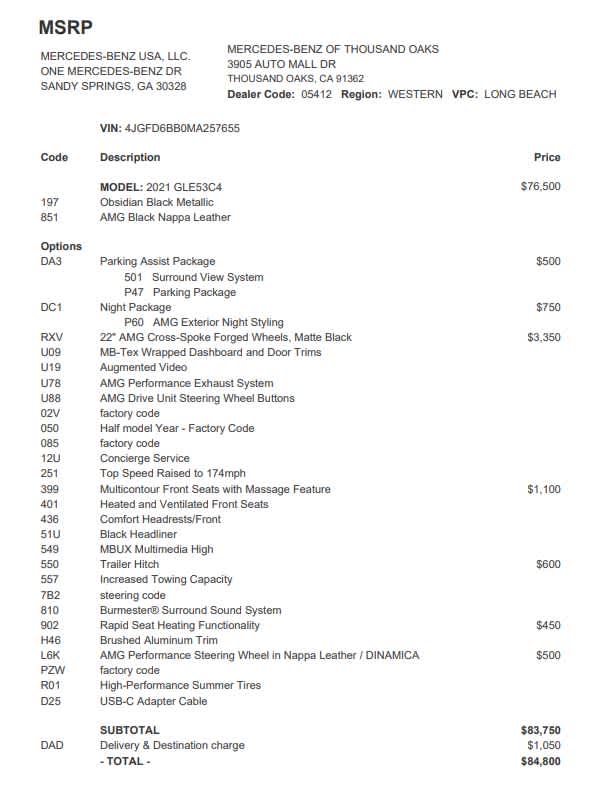 2021 Mercedes-Benz GLE AMG® GLE 53