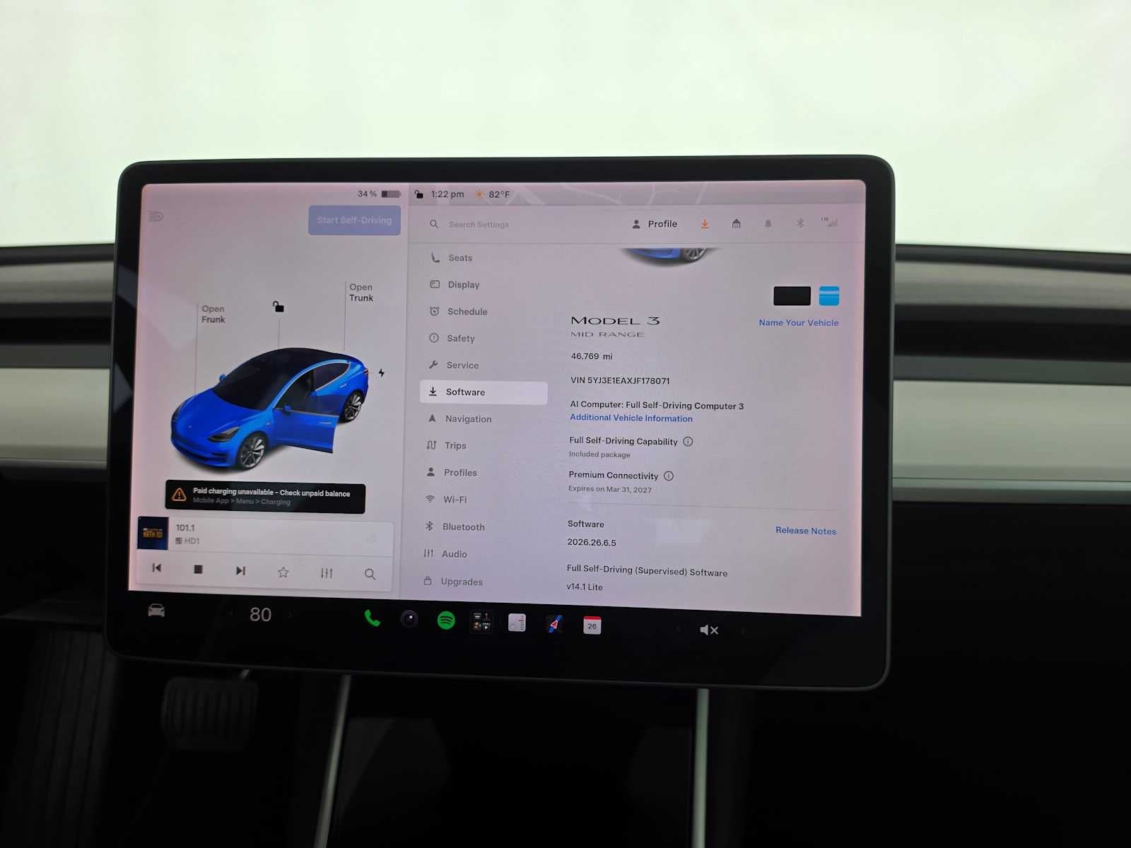 2018 Tesla Model 3 Mid Range Battery