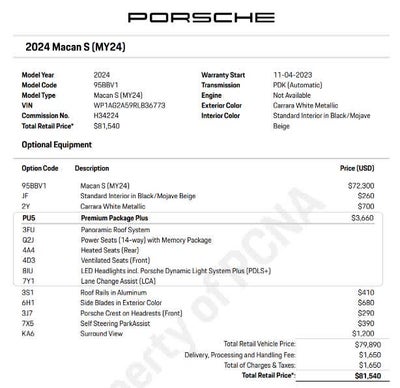 2024 Porsche Macan S