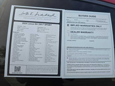 2024 Lexus NX 350 F SPORT Handling