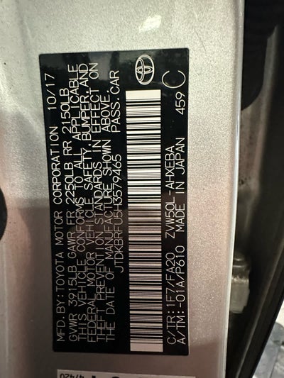 2017 Toyota Prius Two