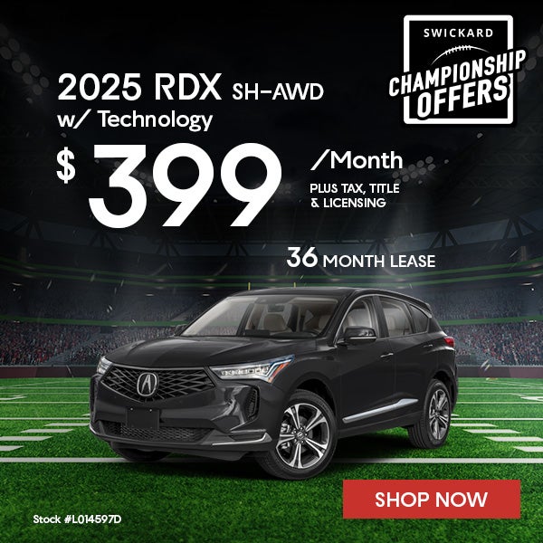 2025 Acura RDX SH-AWD with Technology Package Lease for $399