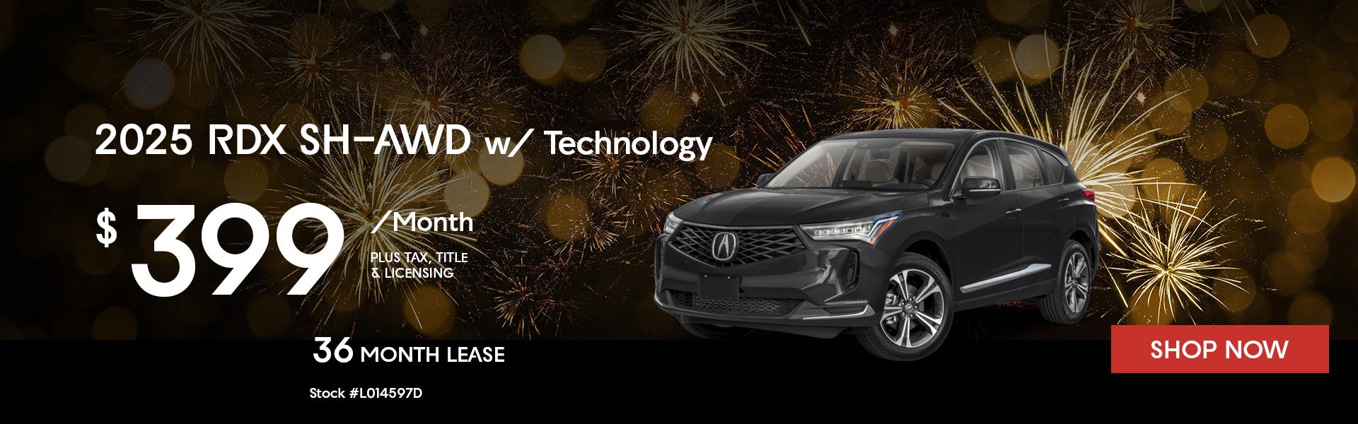 2025 Acura RDX SH-AWD with Technology Package Lease for $399