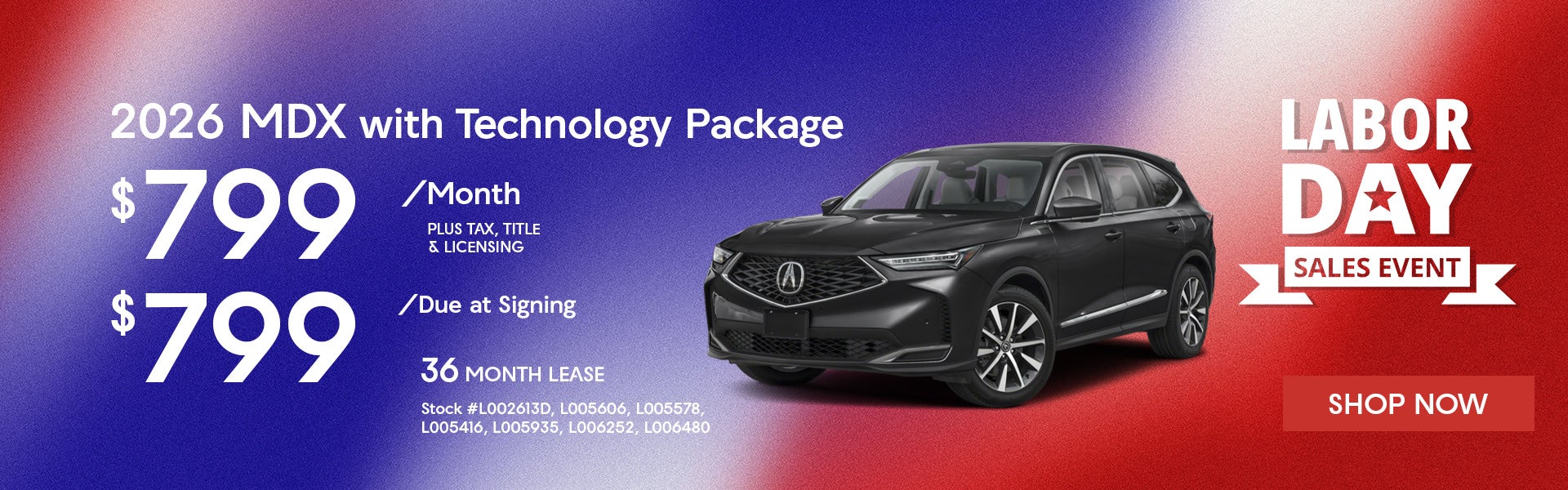 2026 Acura MDX with Technology Package
